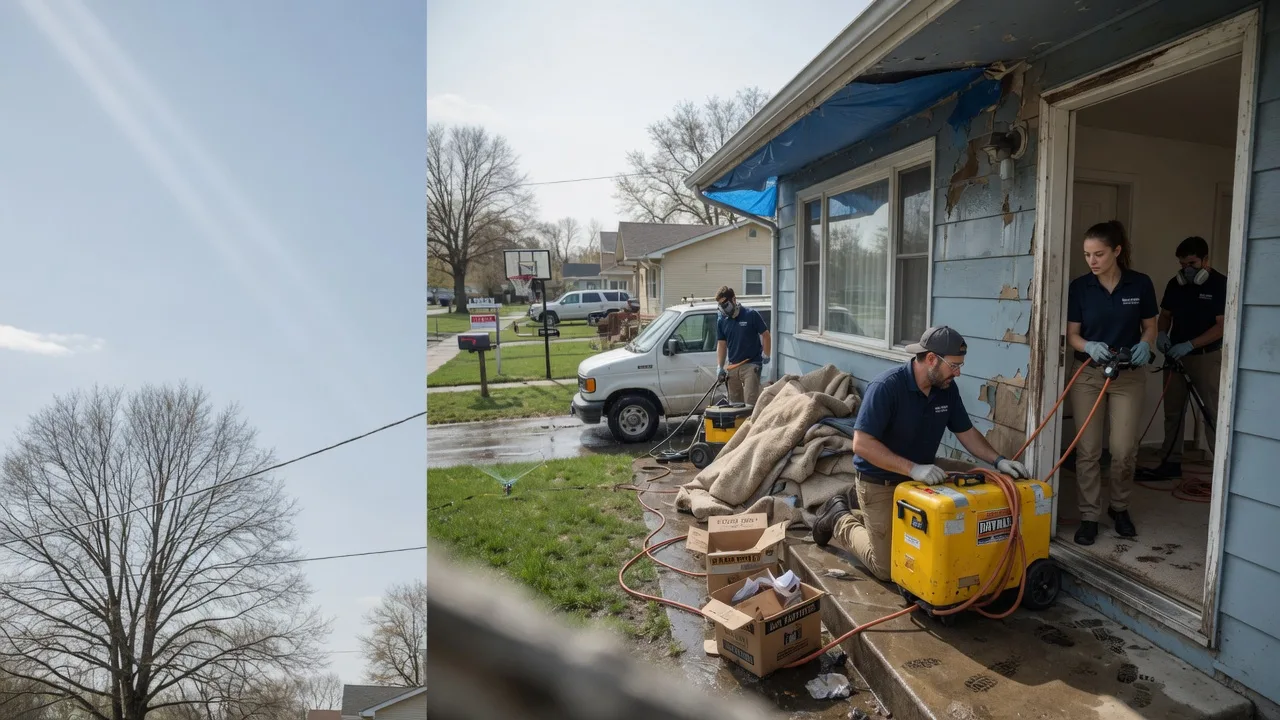 Basement Flood Cleanup in Edinburg, PA near me